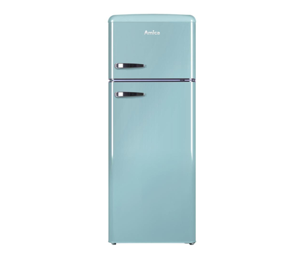 Lodówka Amica KGC15632T 144cm Niebieska Retro SlimSize Górny Zamrażalnik 206L - 1021952 - zdjęcie
